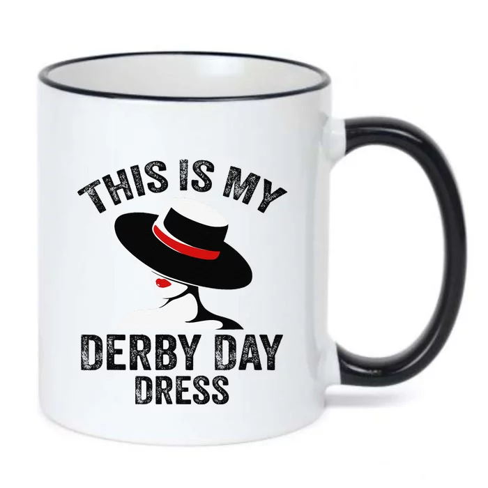 Derby 2024 Women This Is My Derby Dress Black Color Changing Mug