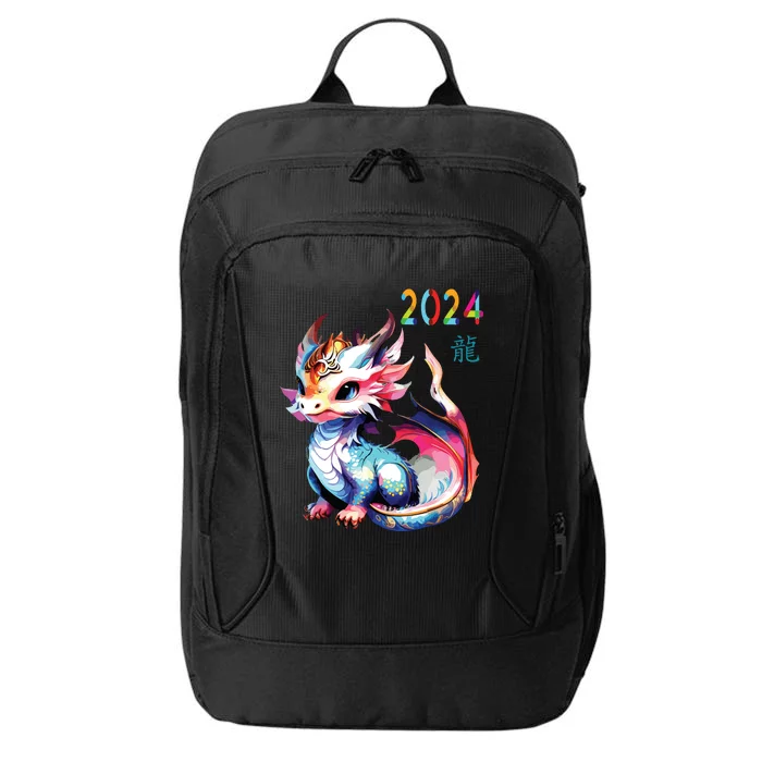 Dragon 2024 Year Of The Dragon Happy Lunar New Year 2024 City Backpack