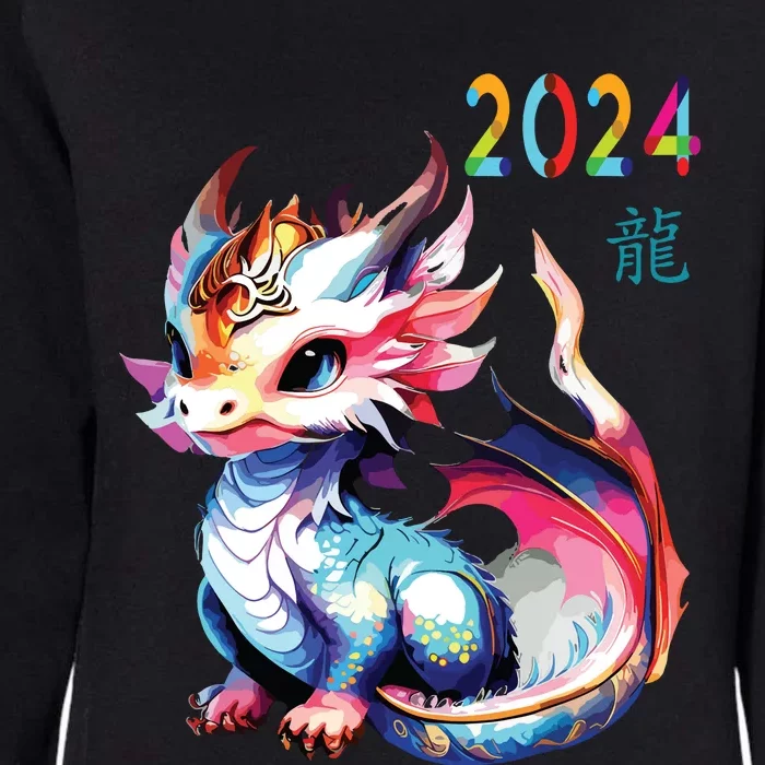 Dragon 2024 Year Of The Dragon Happy Lunar New Year 2024 Womens California Wash Sweatshirt