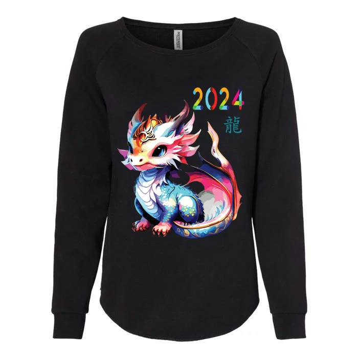 Dragon 2024 Year Of The Dragon Happy Lunar New Year 2024 Womens California Wash Sweatshirt