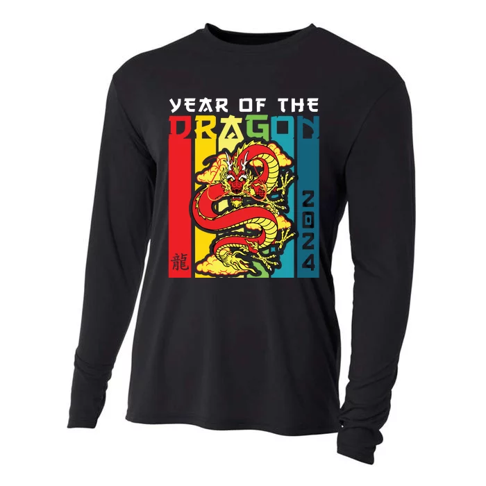 Dragon 2024 Year Of The Dragon Happy Lunar New Year 2024 Cooling Performance Long Sleeve Crew