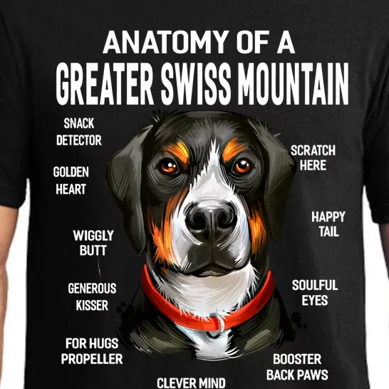 Dogs 365 Anatomy Of A Greater Swiss Mountain Dog Funny Gift Pajama Set