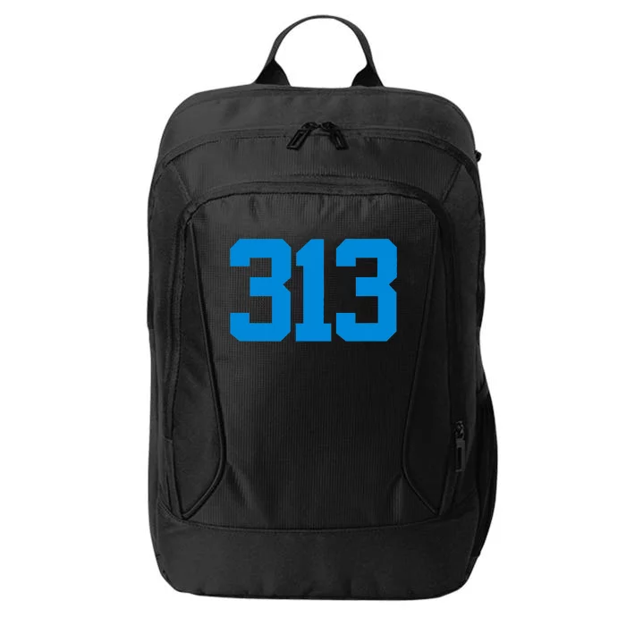 Detroit 313 Area Code GRIT Sports Fan Detroiter Fan City Backpack