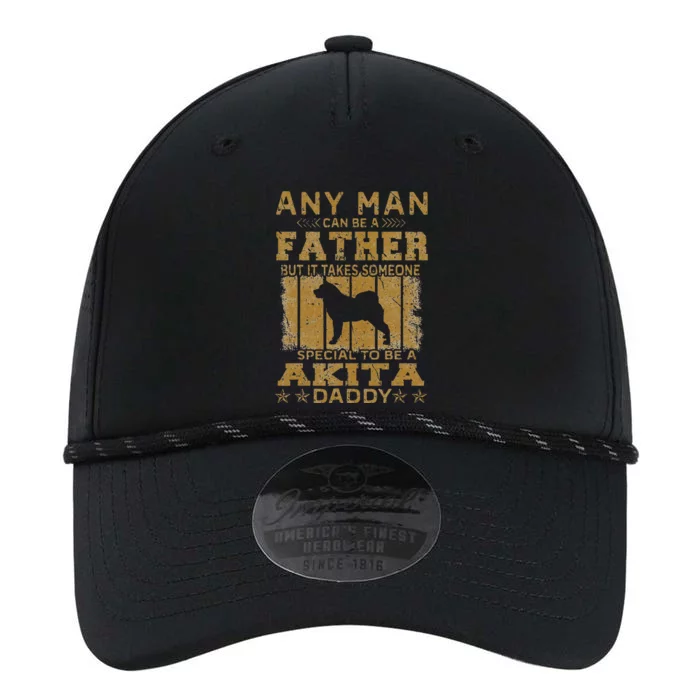 Dogs 365 Akita Dog Daddy Funny father's day Performance The Dyno Cap