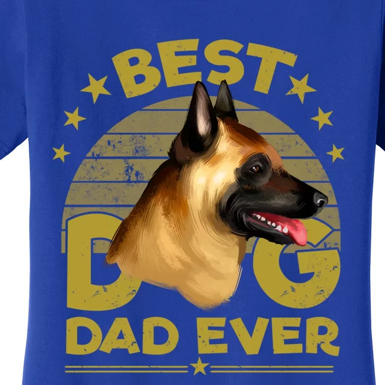 Dogs 365 Best Belgian Malinois Dog Dad Ever Gift Funny Gift Women's T-Shirt