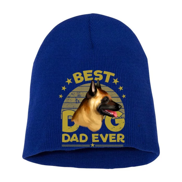 Dogs 365 Best Belgian Malinois Dog Dad Ever Gift Funny Gift Short Acrylic Beanie