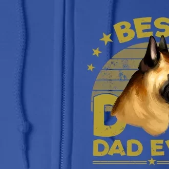 Dogs 365 Best Belgian Malinois Dog Dad Ever Gift Funny Gift Full Zip Hoodie