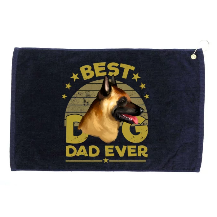 Dogs 365 Best Belgian Malinois Dog Dad Ever Gift Funny Gift Grommeted Golf Towel