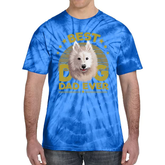 Dogs 365 Best Samoyed Dog Dad Ever Gift Gift Tie-Dye T-Shirt