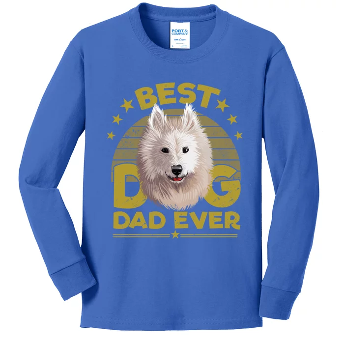 Dogs 365 Best Samoyed Dog Dad Ever Gift Gift Kids Long Sleeve Shirt