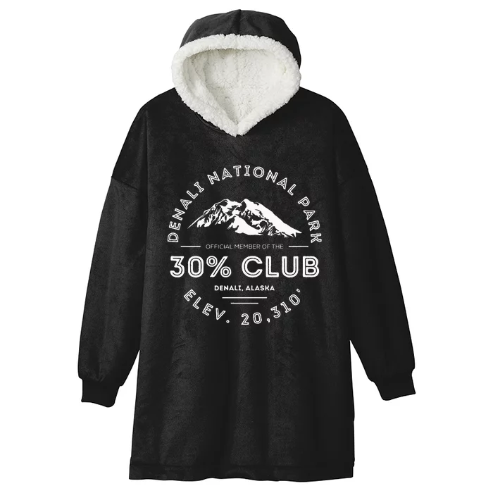 Denali 30 Club Alaska National Park Souvenir Hooded Wearable Blanket