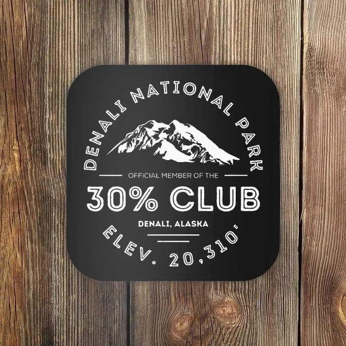 Denali 30 Club Alaska National Park Souvenir Coaster