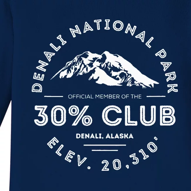 Denali 30 Club Alaska National Park Souvenir Baby Long Sleeve Bodysuit