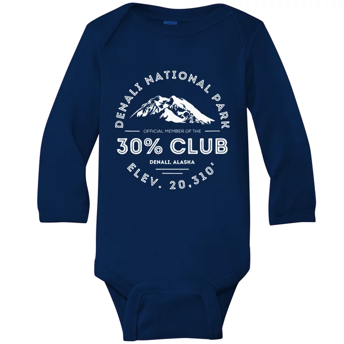 Denali 30 Club Alaska National Park Souvenir Baby Long Sleeve Bodysuit