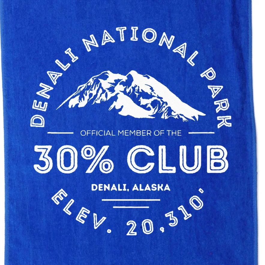 Denali 30 Club Alaska National Park Souvenir Platinum Collection Golf Towel