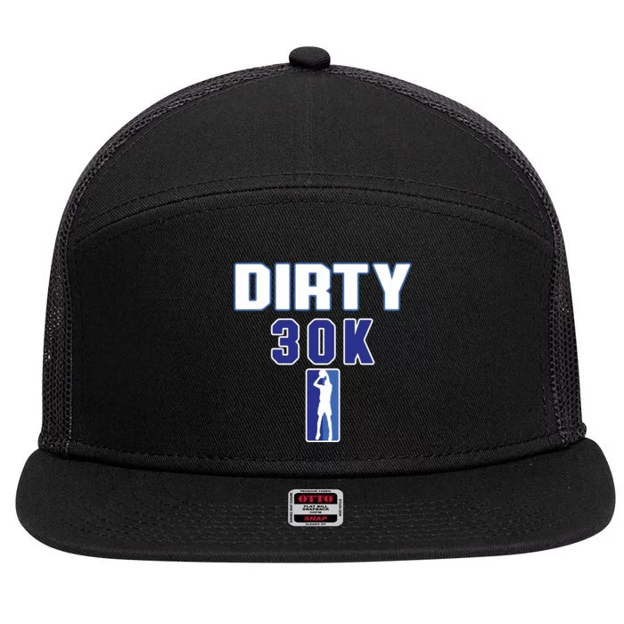 Dirk 30k Dirty 30 Basketball 30000 Points 7 Panel Mesh Trucker Snapback Hat