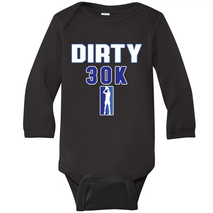 Dirk 30k Dirty 30 Basketball 30000 Points Baby Long Sleeve Bodysuit