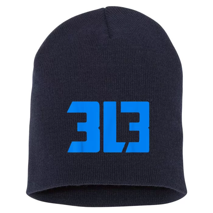 Detroit 313 Short Acrylic Beanie