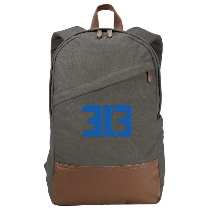 Detroit 313 Cotton Canvas Backpack