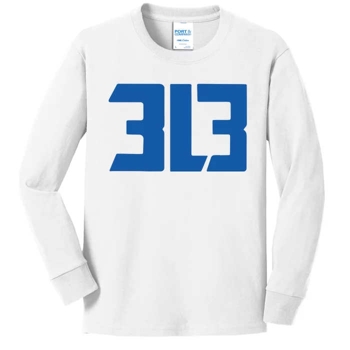 Detroit 313 Kids Long Sleeve Shirt