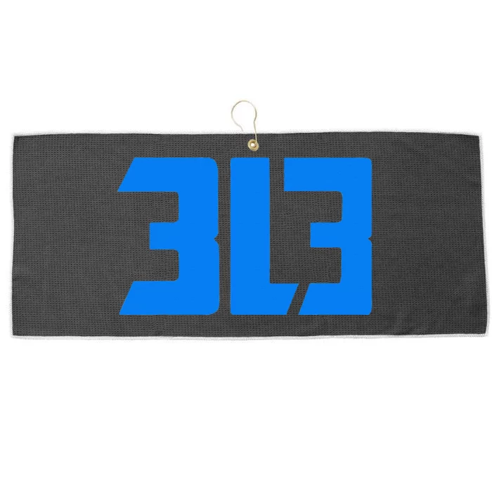 Detroit 313 Large Microfiber Waffle Golf Towel