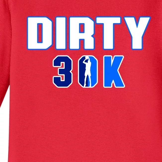 Dirk 30k Dirty 30 Basketball 30000 Points Pts Baby Long Sleeve Bodysuit