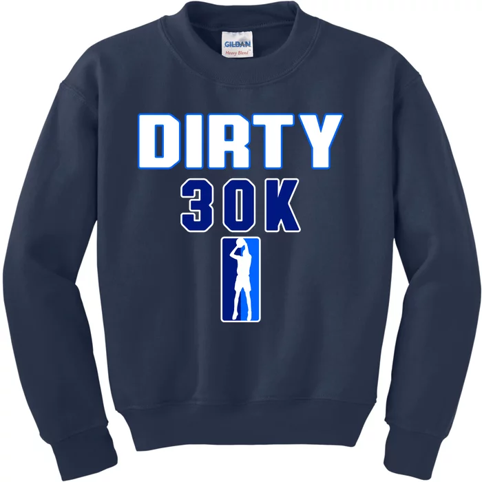 Dirk 30k Dirty 30 Basketball 30000 Points Pts Kids Sweatshirt