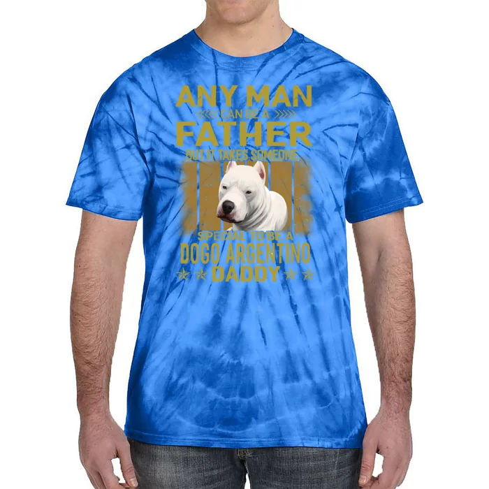 Dogs 365 Dogo Argentino Dog Daddy Dad Gift Gift Tie-Dye T-Shirt