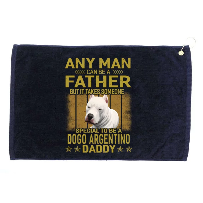 Dogs 365 Dogo Argentino Dog Daddy Dad Gift Gift Grommeted Golf Towel