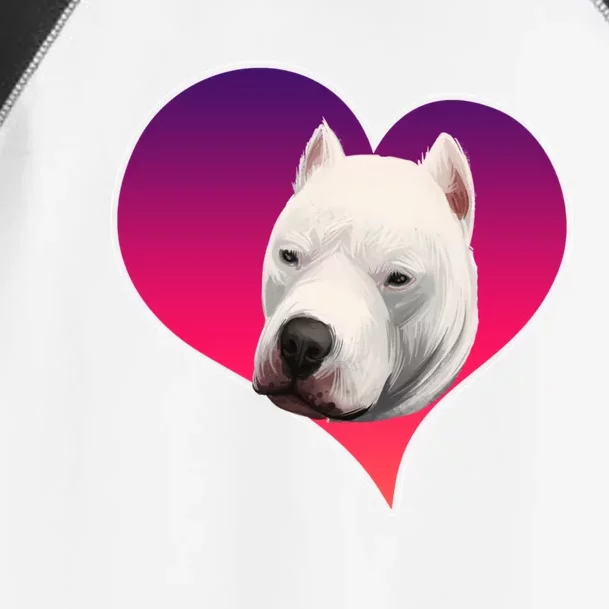 Dogs 365 Dogo Argentino Dog Pink Heart Love Gift Gift Toddler Fine Jersey T-Shirt