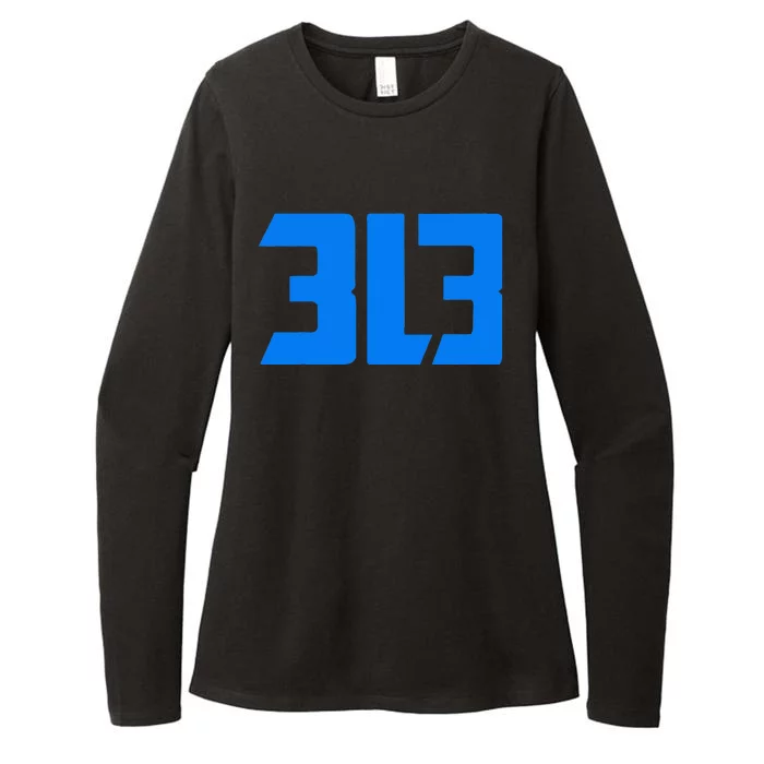 Detroit 313 Womens CVC Long Sleeve Shirt