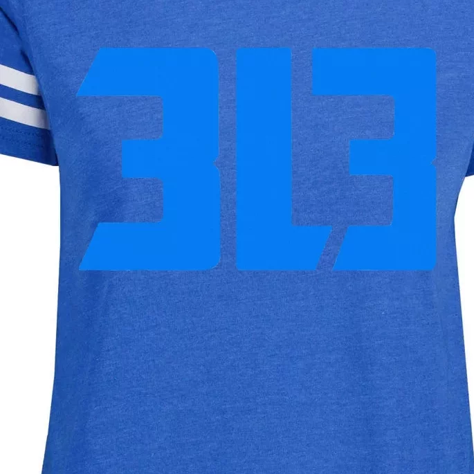 Detroit 313 Enza Ladies Jersey Football T-Shirt