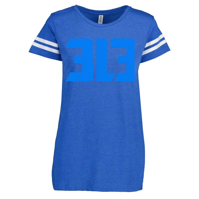 Detroit 313 Enza Ladies Jersey Football T-Shirt