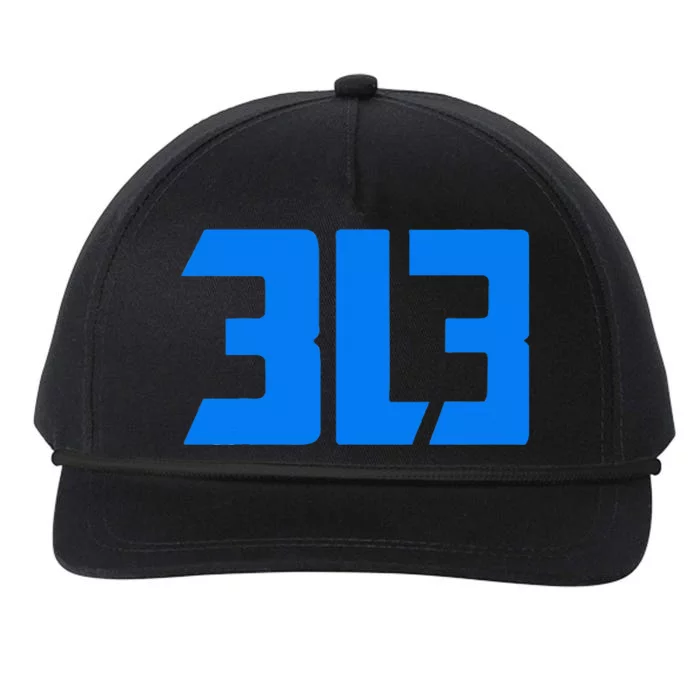 Detroit 313 Snapback Five-Panel Rope Hat