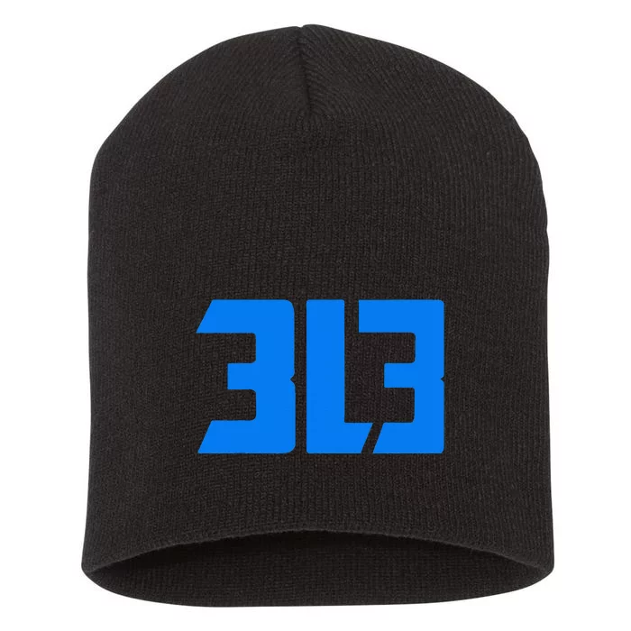 Detroit 313 Short Acrylic Beanie