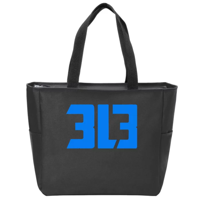 Detroit 313 Zip Tote Bag