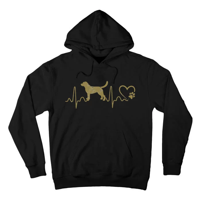 Dogs 365 Heartbeat Labrador Retriever Dog Rescue Lifeline Tall Hoodie