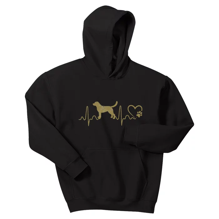 Dogs 365 Heartbeat Labrador Retriever Dog Rescue Lifeline Kids Hoodie