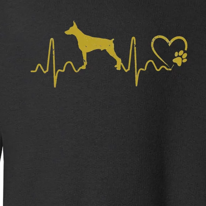 Dogs 365 Heartbeat Doberman Pinscher Dog Rescue Lifeline Toddler Sweatshirt