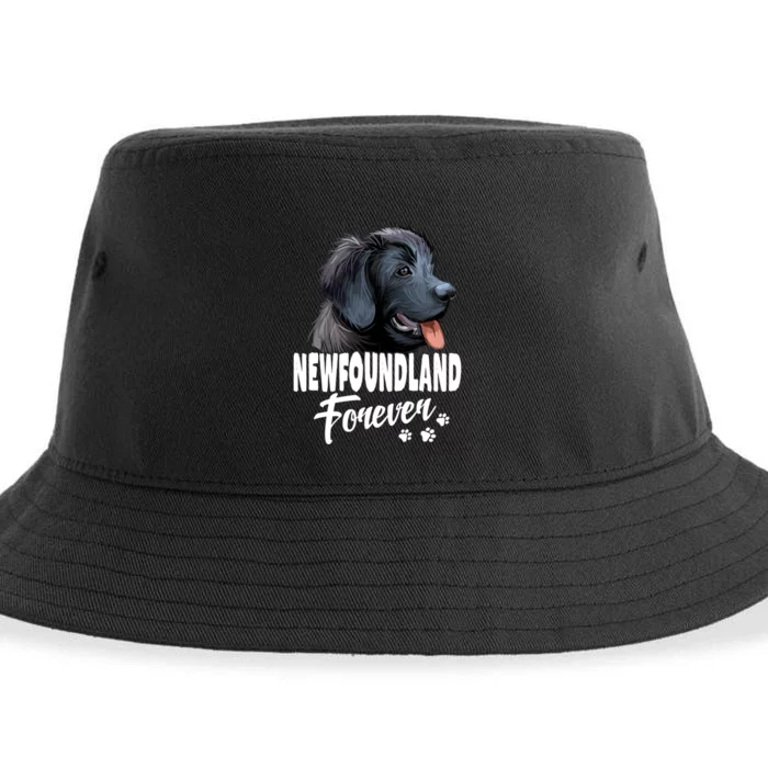 Dogs 365 Newfoundland Forever Cute Dog Lover Gift Sustainable Bucket Hat