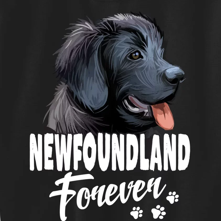 Dogs 365 Newfoundland Forever Cute Dog Lover Gift Kids Sweatshirt