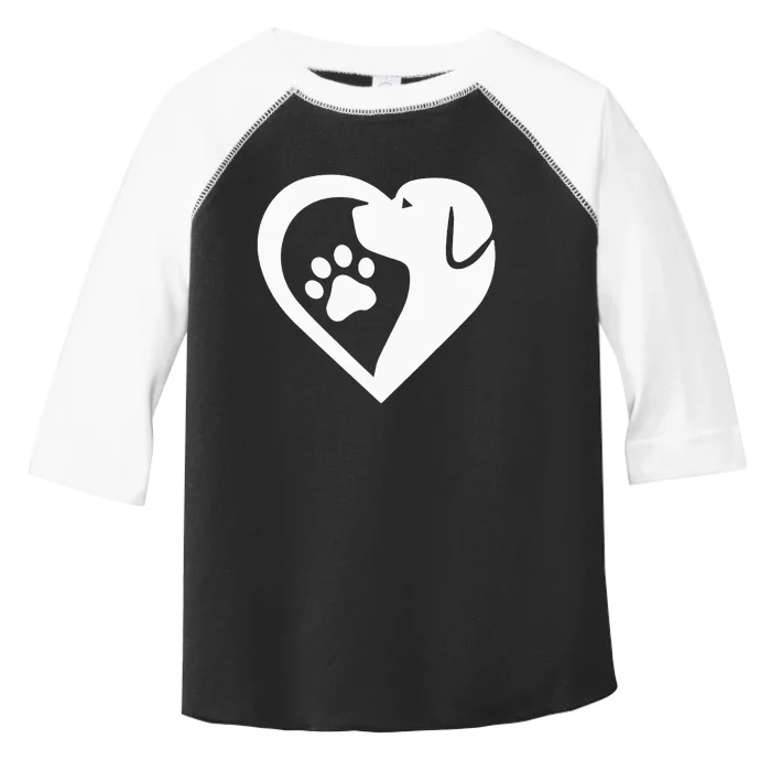 Dogs 365 Paw Rescue Animal Dog Heart Love Dog Toddler Fine Jersey T-Shirt