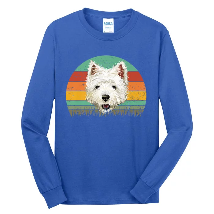 Dogs 365 Retro Cairn Terrier Dog Vintage Style Cool Gift Tall Long Sleeve T-Shirt