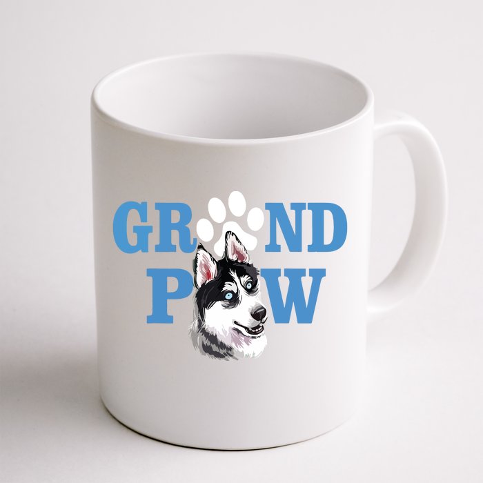 Dogs 365 Siberian Husky Grand Paw Grandpaw Grandpa Dog Lover Front & Back Coffee Mug