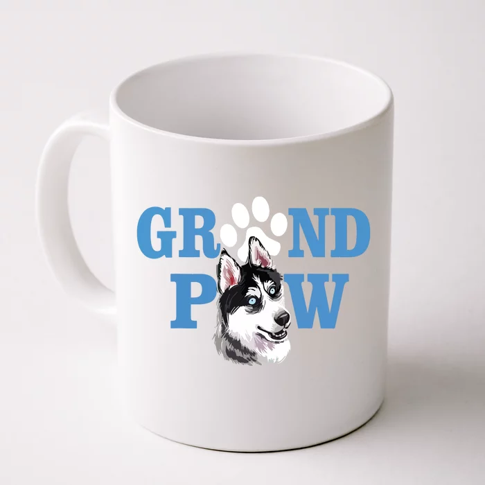 Dogs 365 Siberian Husky Grand Paw Grandpaw Grandpa Dog Lover Front & Back Coffee Mug