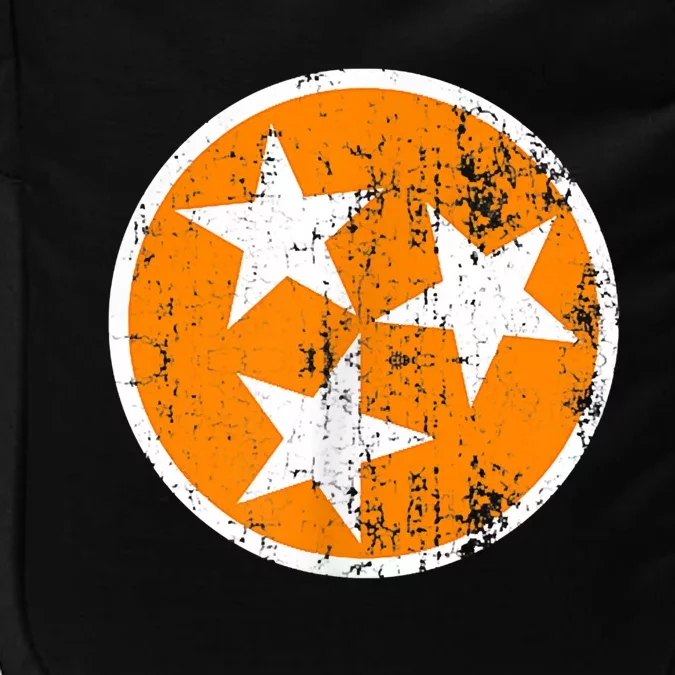 Distressed 3 Star Tn State Orange And White Tennessee Flag Impact Tech Backpack