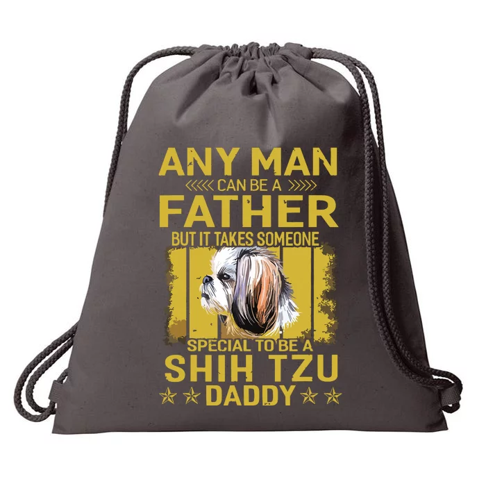 Dogs 365 Shih Tzu Dog Daddy Dad Gift For Men Drawstring Bag