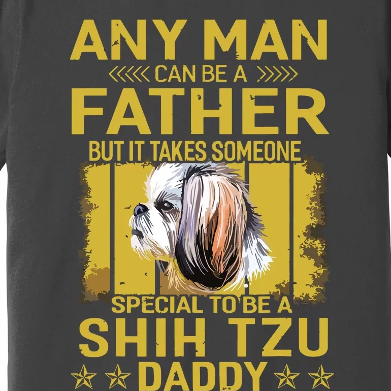 Dogs 365 Shih Tzu Dog Daddy Dad Gift For Men Premium T-Shirt