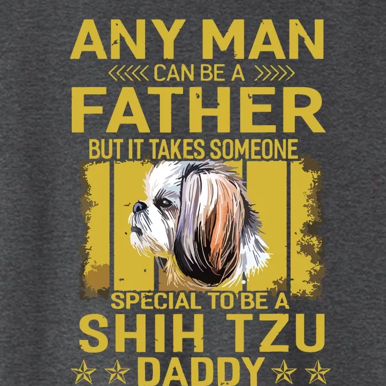 Dogs 365 Shih Tzu Dog Daddy Dad Gift For Men Women's Crop Top Tee