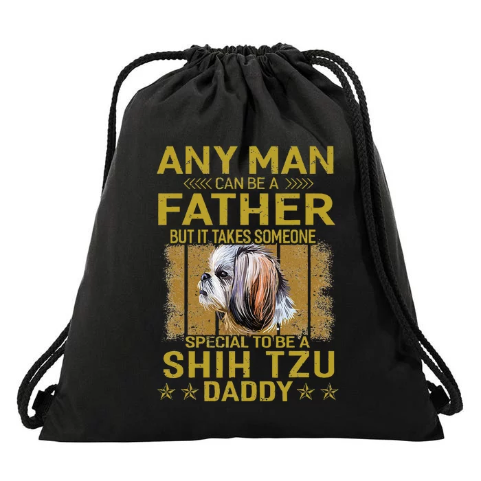 Dogs 365 Shih Tzu Dog Daddy Dad Gift Drawstring Bag